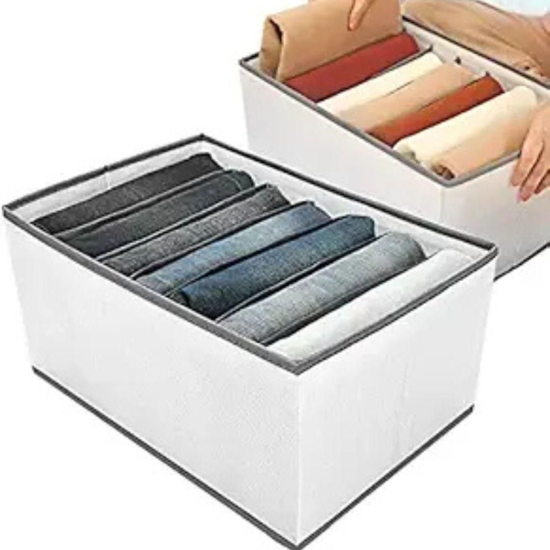 Clothes organiser for wardrobe (Pack of 2)