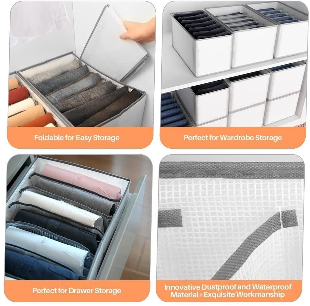 Clothes organiser for wardrobe (Pack of 2)